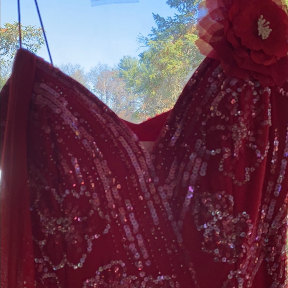 Red gown - Picture 8 of 12